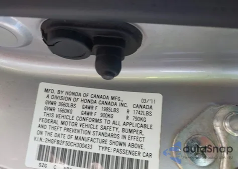 2012 Honda Civic Lx from USA, damaged, VIN 2HGFB2F50CH300433